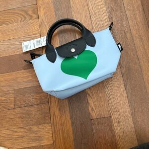 NWT Longchamp Le Pilage XS Casaque Recycled Canvas Crossbody Bag